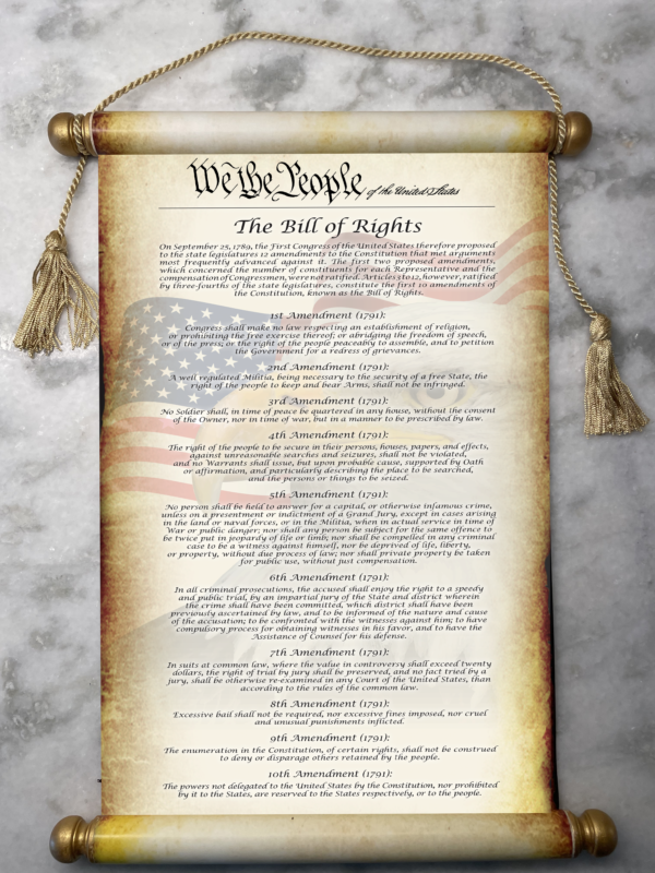 Bill of Rights Scroll